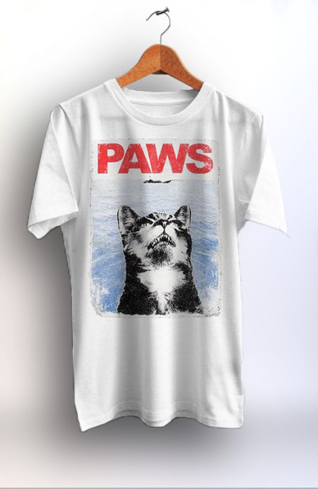 paws t shirt cat