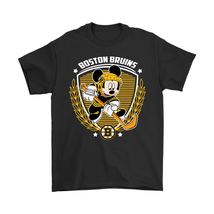 NHL HOCKEY MICKEY MOUSE TEAM BOSTON BRUINS SHIRTS