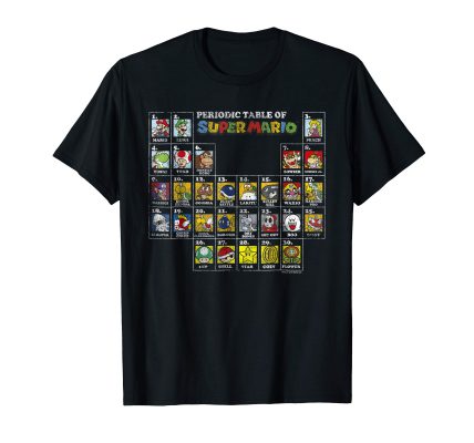 Periodic Table Of Super Mario T-shirt Print by Clothenvy