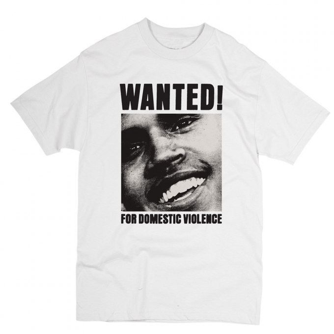 Chris Brown Wanted For Domestic Violence T-shirt