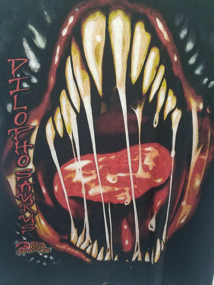 Vintage RARE JurassicPark Ride Dilophosaurus T-shirt 2