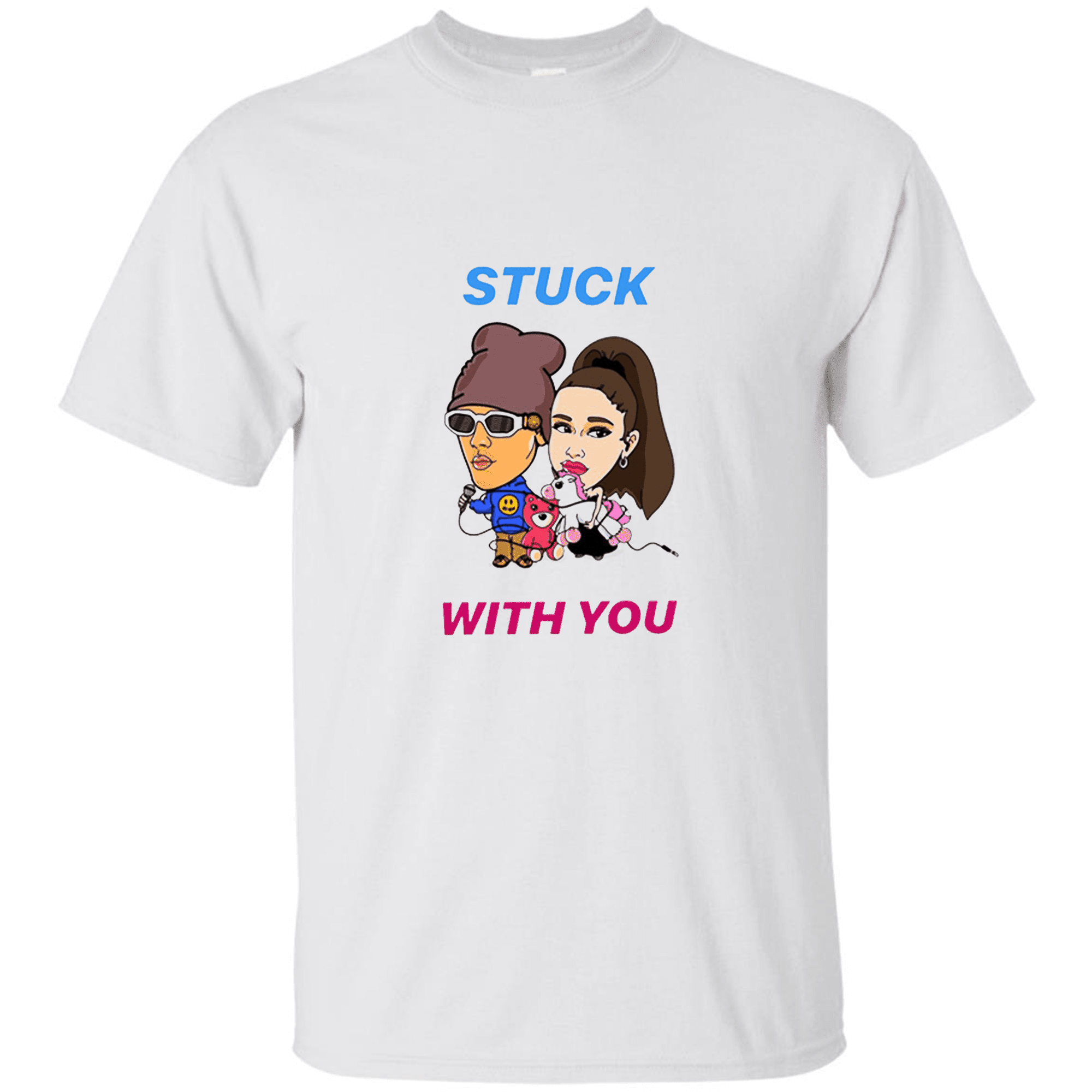 Stuck With U Ariana Grande And Justin Bieber T Shirt By Clothenvy - shower becky g roblox