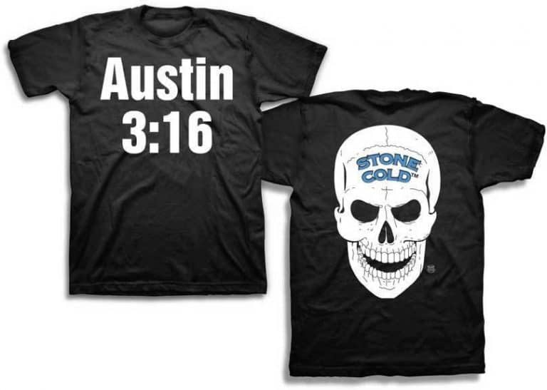 stone cold steve austin skull shirt